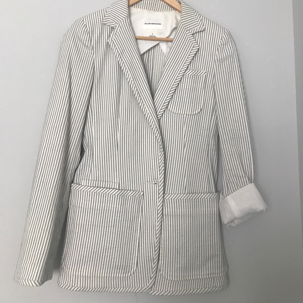 Club Monaco pin stripe women’s blazer